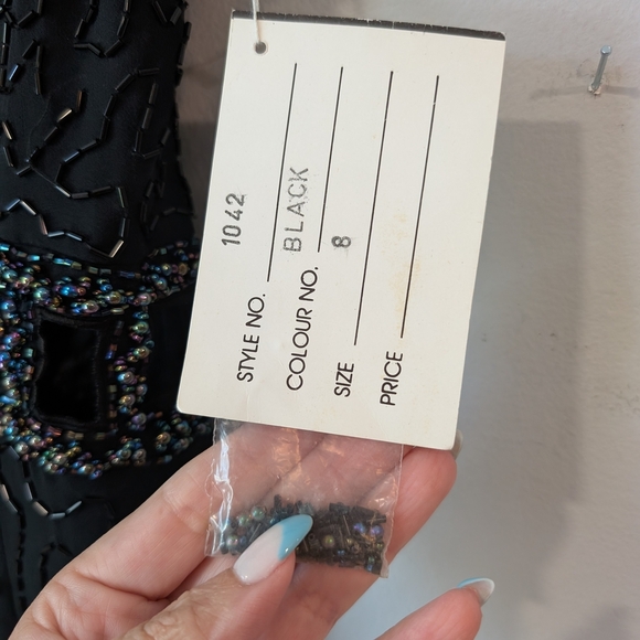 Vintage Jas Jas Black Beaded Gown - Picture 7 of 16